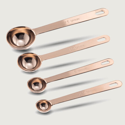 YUKIWA Measuring Spoons Rose Gold (Set of 4)