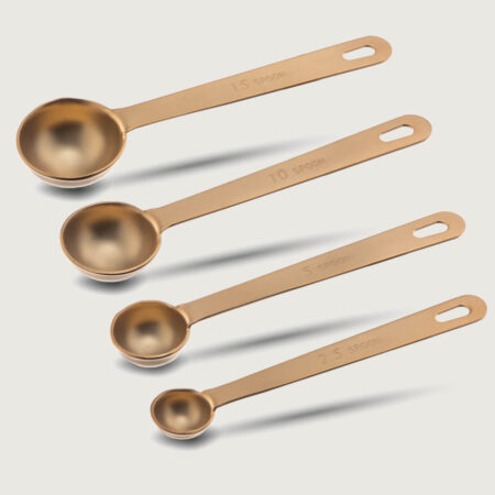 YUKIWA Measuring Spoons Gold Matte (Set of 4)