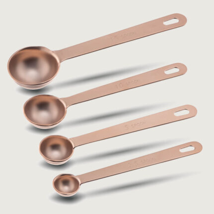 YUKIWA Measuring Spoons Rose Gold Matte (Set of 4)