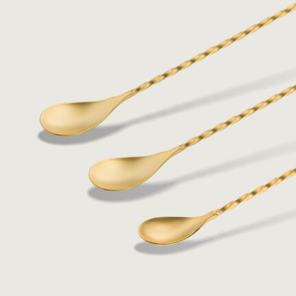 Japanese Teardrop Bar Spoon Gold Matte