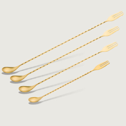 YUKIWA Trident Bar spoon Gold Matte